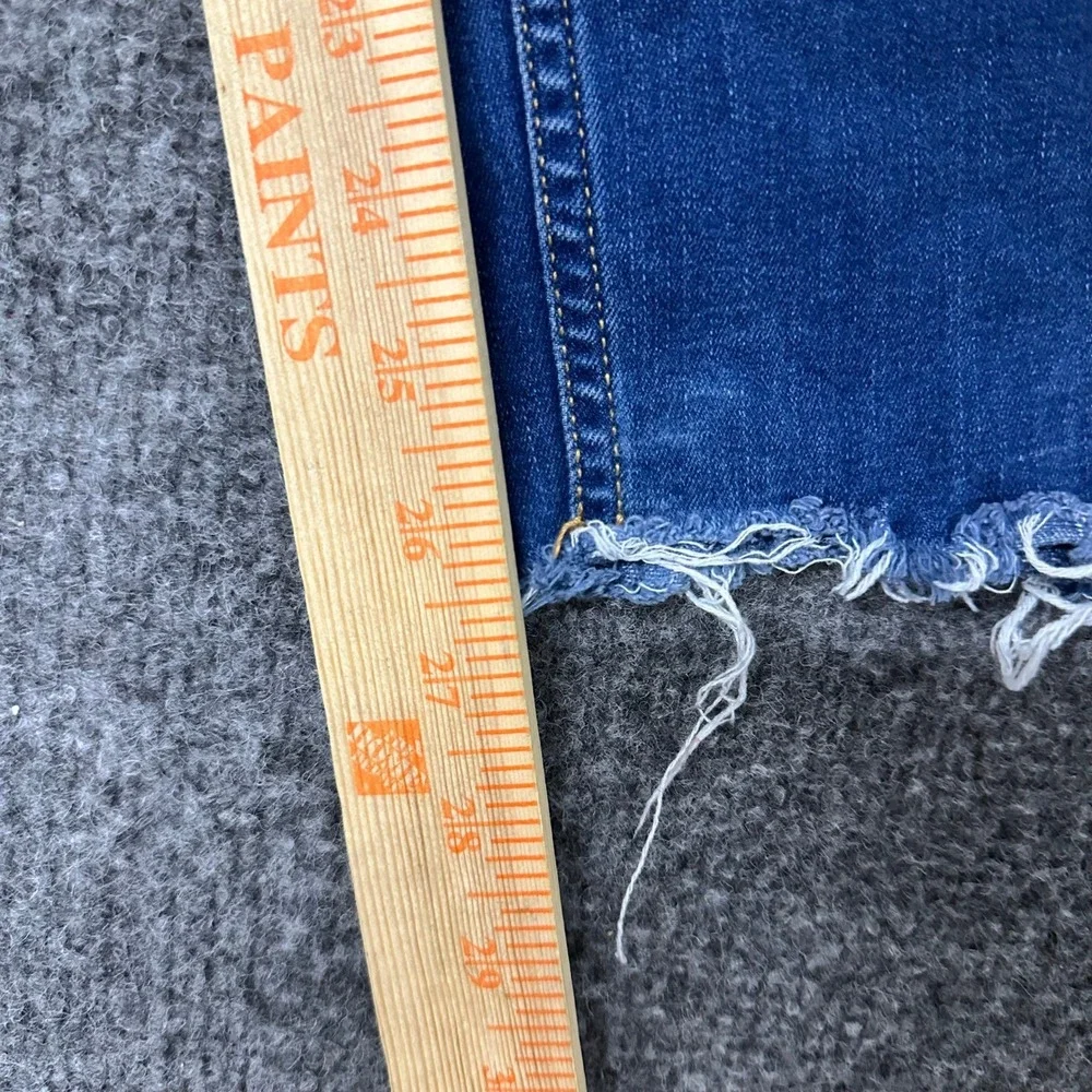 Hollister Jeans Womens Size 13L Blue High Rise Super Skinny Distressed Viscose